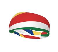 Basketball Elastic Headband, Flag of Seychelles Unisex Sports Headband, Sports Running Cycling Yoga Fitness Sweat-Absorbent Band,