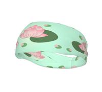 Basketball Elastic Headband, Lotus Flowers Waiting to Bloom Unisex Sports Headband, Sports Running Cycling Yoga Fitness Sweat-Absorbent Band,