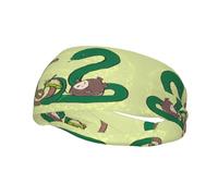 Basketball Elastic Headband, Sunflower Seeds Earthworm Snake Unisex Sports Headband, Sports Running Cycling Yoga Fitness Sweat-Absorbent Band,