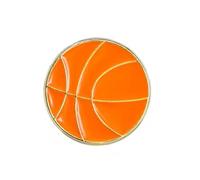 Basketball Enamel Pin Badge 2cm x 2cm Sports Ball Lapel Brooch Metal Jacket Backpack Hat Accessory Gift Collectible