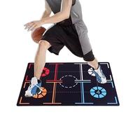 Basketball Footstep Training Mat,Non Slip Rubber Basketball Footstep Pad,Silent Basketball Training Mat,Training Pace Ball Control Player Equipment for Kid Adult