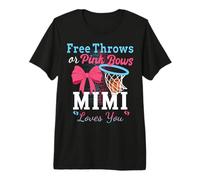 Basketball Free Throws Or Pink Bows Mimi Loves You Premium T-Shirt