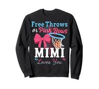 Basketball Free Throws Or Pink Bows Mimi Loves You Sweatshirt