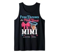 Basketball Free Throws Or Pink Bows Mimi Loves You Tank Top