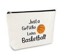 Basketball Gifts for Girls Basketball Makeup Bag Basketball Lover Gift Basketball Player Gift for Women Cosmetic Bag Basketball Team Gifts Birthday Graduation Gift Basketball Coach Gifts Travel Pouch