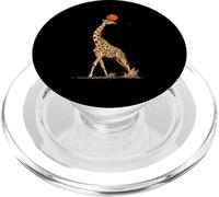 Basketball Giraffe Animal Art Basketball Player Artwork PopSockets PopGrip for MagSafe