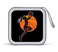Basketball Girl CD Case Portable DVD Storage Small CD Holder Organizer for Home Travel