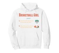 Basketball Girl definition Player Theme cozy woman Pullover Hoodie
