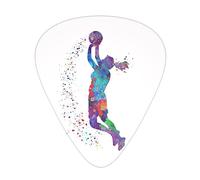 Basketball Girl Pattern Guitar Pick 12 Pieces Guitar Accessories Guitar Pickup Suitable For Guitar Yukriri And Other