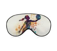 Basketball Girl Pattern Sleeping Mask, Light Blocking Eye Mask, Comfortable and Soft, Eye Cover with Elastic Band, Suitable for Men and Women, Suitable for Travel/Sleeping