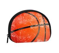 Basketball Glass Breaking Window, Women's Storage Bag Shell Makeup Bag Small Coin Purse Shell Change Pouch