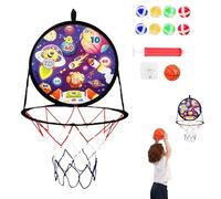 Basketball Goals 2 in 1 | Baskethoop and Dart Board | Backboards Safe Toys Sports Equipment for Indoor Outdoor Party Favors Birthday Boys Girls Toddler