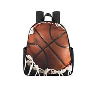 Basketball Going Into Basket Hoop Top Lightweight Backpack 12.40x5.12x14.17inch Teacher Backpack Multipurpose Casual School Bags Business Travel School,Office