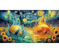 Basketball going through hoop in artistic style 1000 Piece Jigsaw Puzzle - Recycled Paper Educational Decompression Gift for Adults Kids 38x26/1000pcs