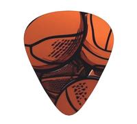 Basketball Guitar Picks 12 Pcs, Acoustic Essential Thick And Thin Plectrums Students 0.46 0.96 0.71 M