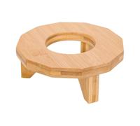Basketball Holder, Wooden Volleyball Rack, 5.91x5.91x2.36inch, Decorative Sports Display Stand, Sturdy Compact Design, Easy to Construct, Ideal for Bookshelf, Garage, Dorm, Court, Living Room Decor