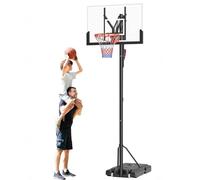 Basketball Hoop, Adjustable Height 2.35-3.1M Basket Ball Net Free Standing on Wheels Outdoor Toys for Kids for Kids,Junior and Adult