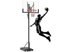 Basketball Hoop, Adjustable Height 2.35-3.1M Basketball Nets with 43 Shatterproof Backboard Basketball Hoop for Kids for Backyard Driveway Indoor Garden
