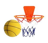 Basketball Hoop - Bounce Basketball Dribbling | Silent No Noise Sport | Indoor Quiet Dribbling with Adjustable Hoop | Soft Portable Bounce Equipment for Gym Apartments in cas