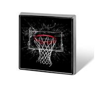 Basketball Hoop Custom Lapel Pins Square Brooch Tie Suit Dress Accessories for Men Women Wedding Birthday