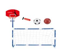 Basketball Hoop for 2 in 1 Sports Activity Centre - Ball Set for Hula Hoop Toy for Toddlers Aged 3 4 5 6 7 8 9 Years Old