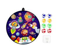 Basketball Hoop - Indoor Wall Mount Toy, 2-in-1 Foldable Dart Board, Folding Sticky Ball Play, Space Saving Design Function, Training Sports Game Equipment, Mini Basketball Set for Bedroom Classroom