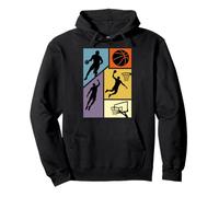Basketball Hoop Life Player Vintage Sport Player Men Boys Pullover Hoodie