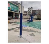 Basketball Hoop Padding,5ft Round Pole & Column Pads - Black, White, Yellow, Grey, Blue - Durable Padding for Metal Poles/Wood Posts, Indoor/Outdoor Basketball Protector