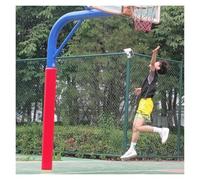 Basketball Hoop Padding,6ft Pole Padding Wrap, Customizable Safety Pads for 3-10" Diameter Poles, High Elasticity Detachable Weatherproof Cushion - Red H-182cm/6', Dia 23cm/9"