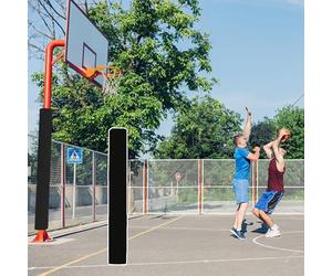 Basketball Hoop Padding - Adhesive Post Protector for 2.75-8.6 Inch Poles, Orange Wrap for Enhanced Sports Safety & Injury Prevention, and Easy to Install