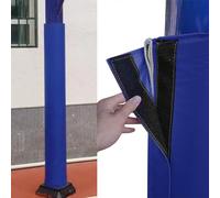 Basketball Hoop Padding for Pole Outdoor, Basketball Waterproof Protective Pad, All Weather Column Covers and Post Wraps Round- Gym Garage Playground Protection(Blue-H 7.5'/2.3m,Dia 1.5''/4cm)