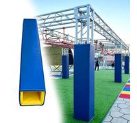 Basketball Hoop Padding for Square Pole, 5 ft Foam Column Protector, 4 Side Wrapped Cushion Pad for Outdoor Indoor All-Weather Use