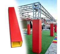 Basketball Hoop Padding for Square Pole, 5 ft Foam Column Protector, 4 Side Wrapped Cushion Pad for Outdoor Indoor All-Weather Use