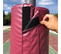 Basketball Hoop Padding, Weatherproof Round Pole Protector Cover, 4'/8' Wrap Around Canopy & Post Cushion, Fits Standard Basketball Posts