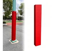 Basketball Hoop Post Padding, 4 Sides Basement Pole Cover, 6ft Tall Square Beam Wrap, Crash Cushion for Schools, Flame-Retardant & Waterproof All-Weather