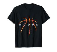 Basketball Hoops Design Tee - Fiery Court Graphic T-Shirt