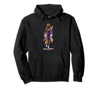BASKETBALL IN PURPLE AND YELLOW HOLLYWOOD JUMPSHOT Pullover Hoodie