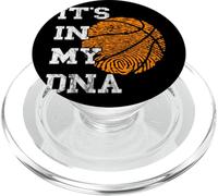 Basketball It's In My DNA Fingerprint Playing Basketball PopSockets PopGrip for MagSafe