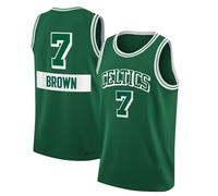 Basketball Jersey Shirt Adult 2025, Basketball Sleeveless Sportswear, Basketball T-Shirt Vest, Multi-Size Basketball Jersey Green S