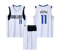 Basketball Jerseys Kids/Adult 2024, Kids/Adult 2 Piece Sleeveless Basketball Training Jersey and Shorts, Kids/Adult Basketball Sleeveless Top and Shorts Set White M