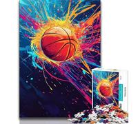 Basketball Jigsaw Puzzles for Teenagers,Decompressing Intellectual Educational Toy Suitable for Desktop Decoration (50x75cm)