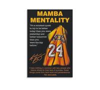 Basketball KOB Black Mamba Mentality Inspirational Quotes Posters For Room Aesthetic Canvas Bathroom Art Wall Decor Photo Prints 12x18inch(30x45cm)