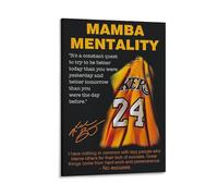 Basketball KOB Black Mamba Mentality Inspirational Quotes Posters For Room Aesthetic Canvas Wall Art Bedroom Decor 16x24inch(40x60cm)