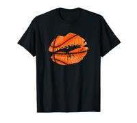 Basketball Lips Trendy Kiss Mouth Women Basketball Sexy Lips T-Shirt