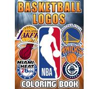 Basketball Logos Coloring Book: Featuring All 30 Team Logos with Fun Trivia and Facts - Easy Designs for Kids, Teens, and Basketball Fans (Perfect Sports Gift)