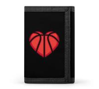 Basketball Love Trifold Wallet Front Pocket Purse Card Holder