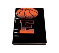 Basketball Lovers A5 Notebook, Pu Leather A5 Notebooks, Lined Paper Revision Notebooks 180Pages/90Sheets, Jotters for Note Taking, Exercise Books for Work, Revision Supplies Journal Diary