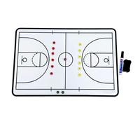 Basketball Magnetic Strategy Board, Basketball Dry Erase Board Double-Sided Magnetic 60x40cm with Accessories(1)
