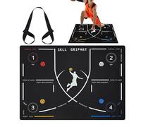 Basketball Mat - Anti-Slip Exercise Equipment, Practice Plan for Exercises Steps and Dribbles, for Outdoor School Club Children and Young People Dribbling and Bouncing