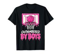 Basketball Mom Outnumbered By Boys Funny Drip T-Shirt